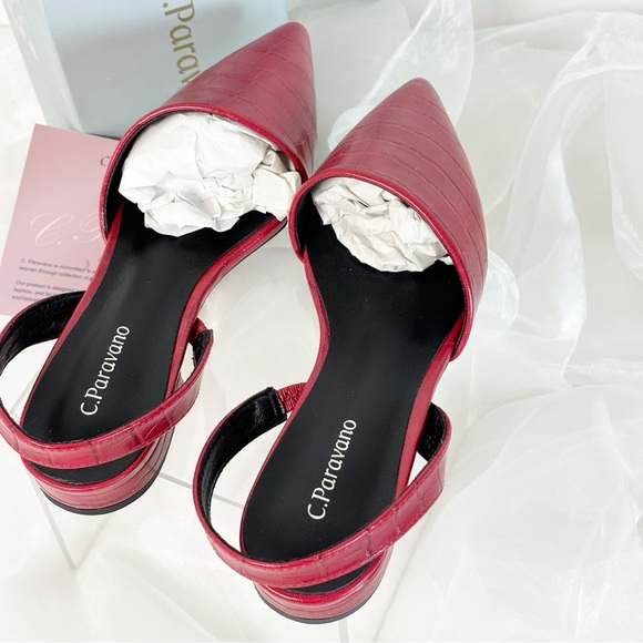 C. Paravano Women's Slingback I Women's Flats I Slingback Flats size 37 us 7 - Picture 4 of 9